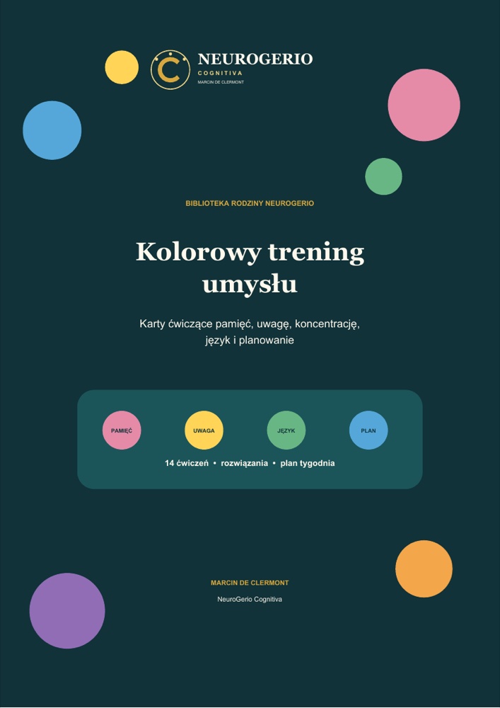 Okładka kart pracy Kolorowy trening umysłu